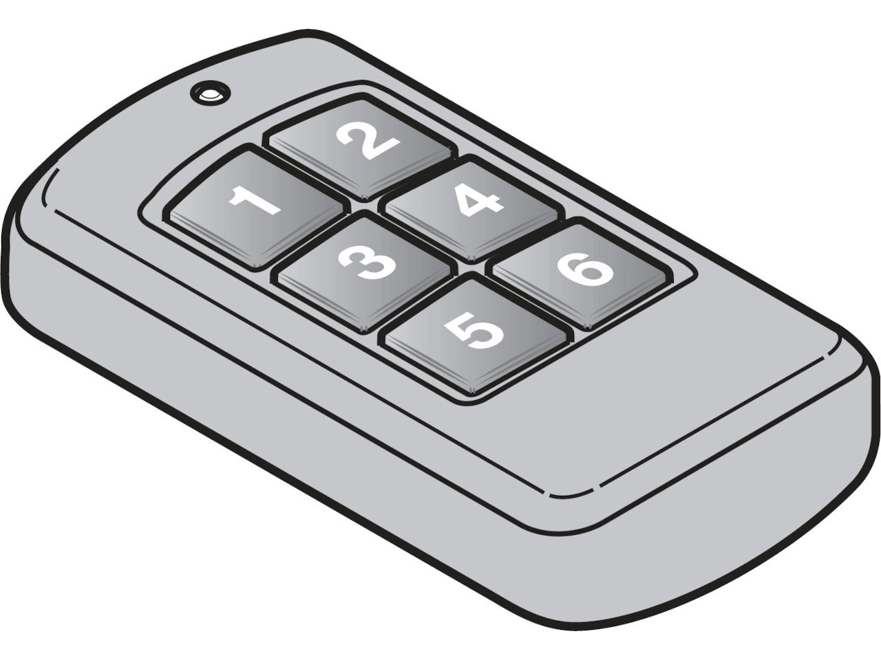 Hormann radiotransmisor HIS 6 BiSecur