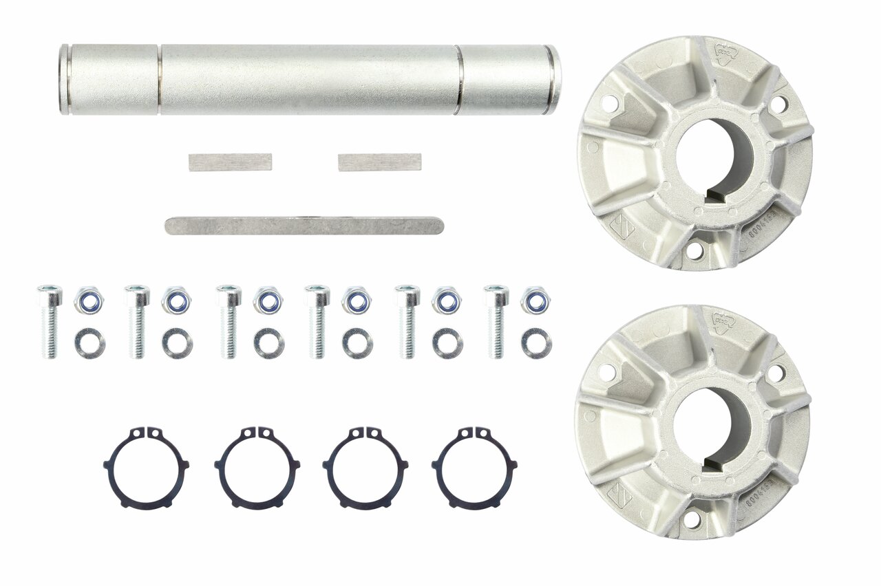 MFZ Marantec Ovitor Kit de montaje central para STA 1 y VTA 11 con eje hueco de 25,4 mm
