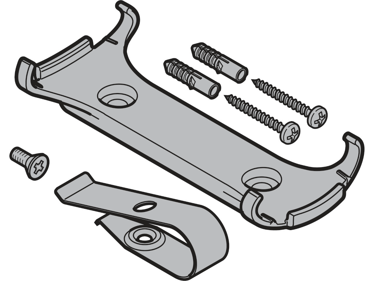 Hormann soporte para radiotransmisor HS 1 BS & HS 4 BS