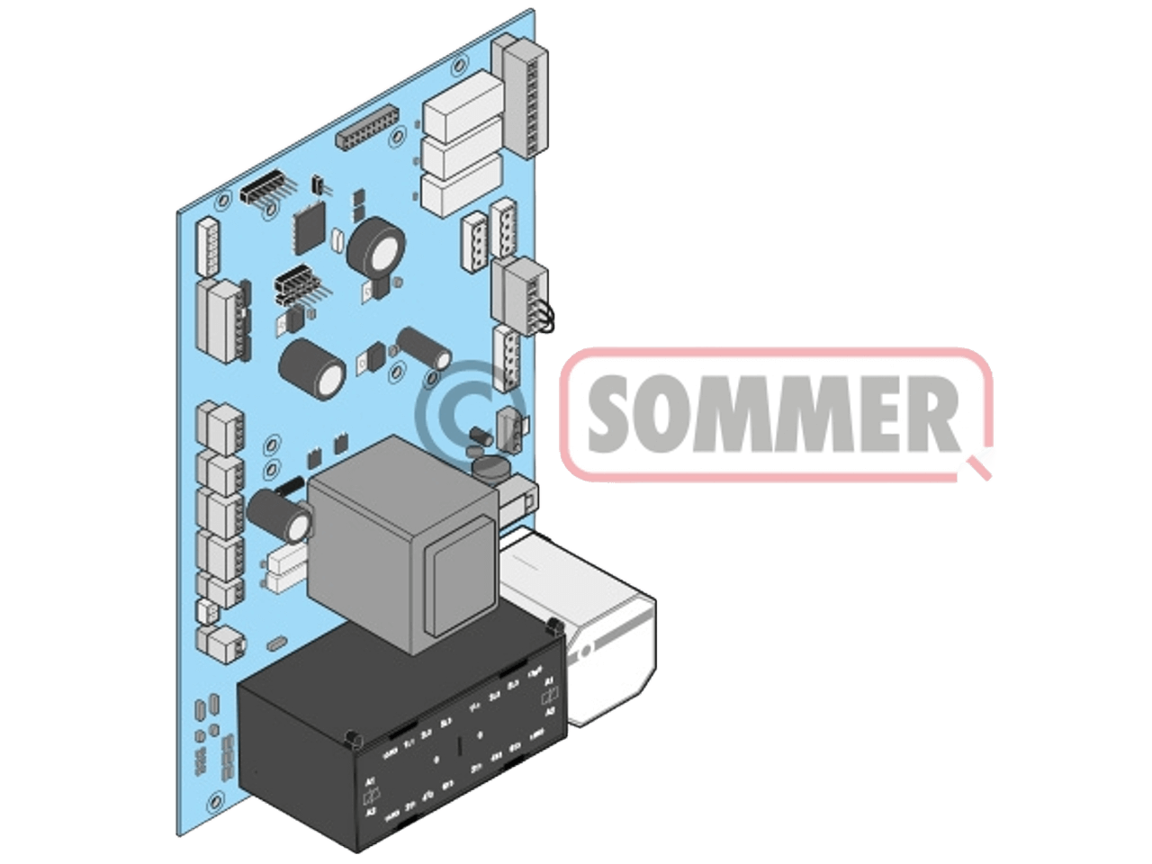 Sommer GIGAcontrol A C3 placa de circuito impreso de repuesto