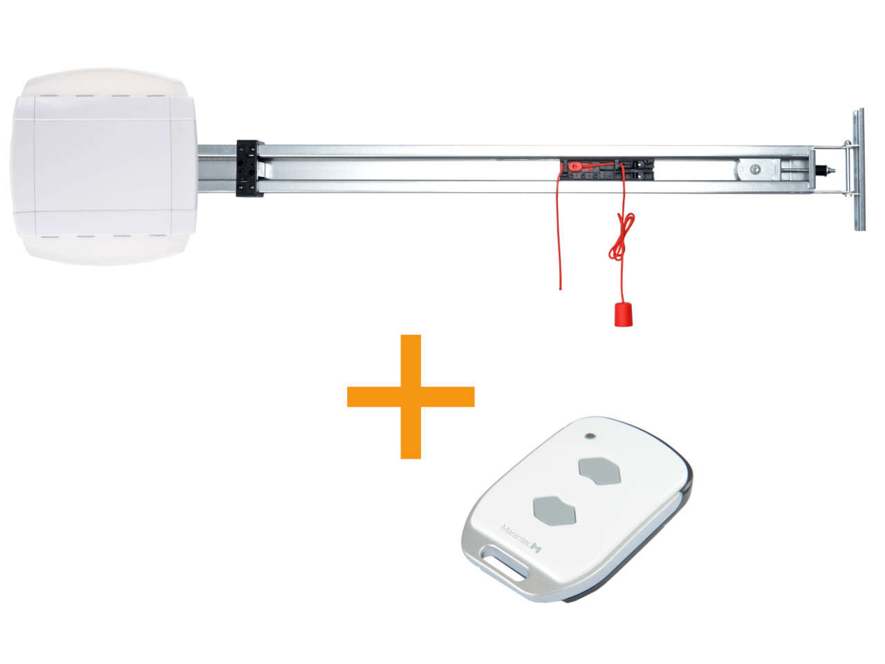 Marantec Comfort 370 bi-linked Garage door opener with guide rail