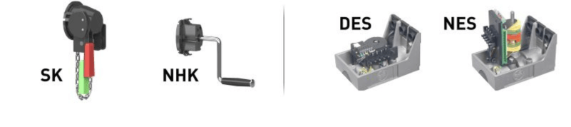 GfA Elektromaten SE 5.20 SK DES Ø25,4-Drive for Sectional Doors 50Nm Emergency Hand Chain