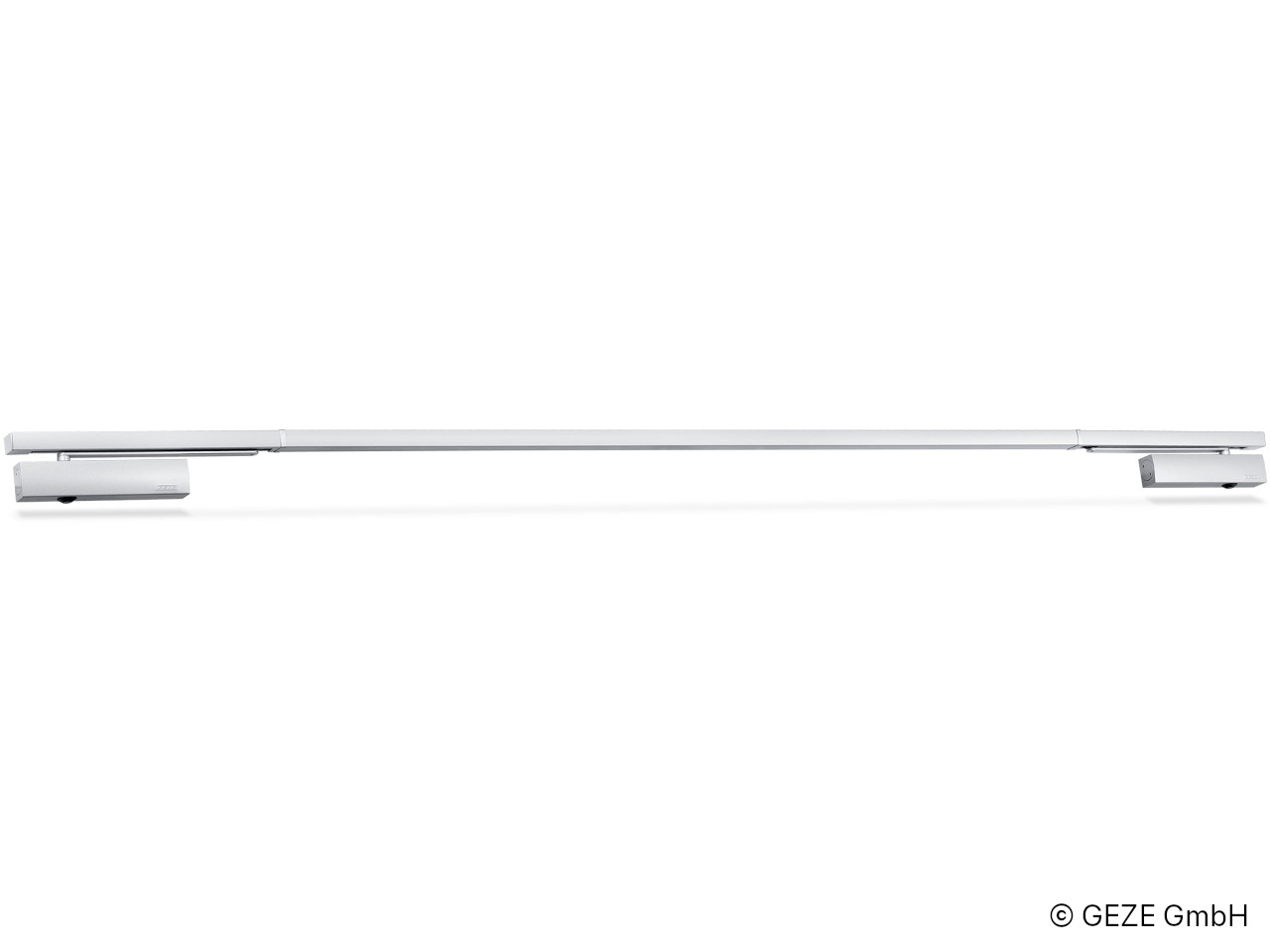 GEZE TS 5000 ISM door closer with closing sequence control silver – complete set