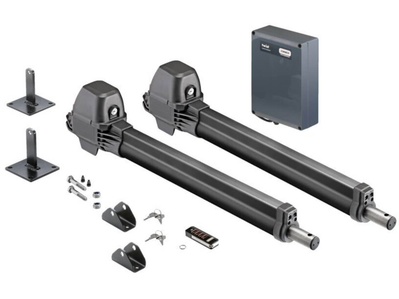 Sommer Twist M S3 black swing gate operator up to 300kg double-leaf set