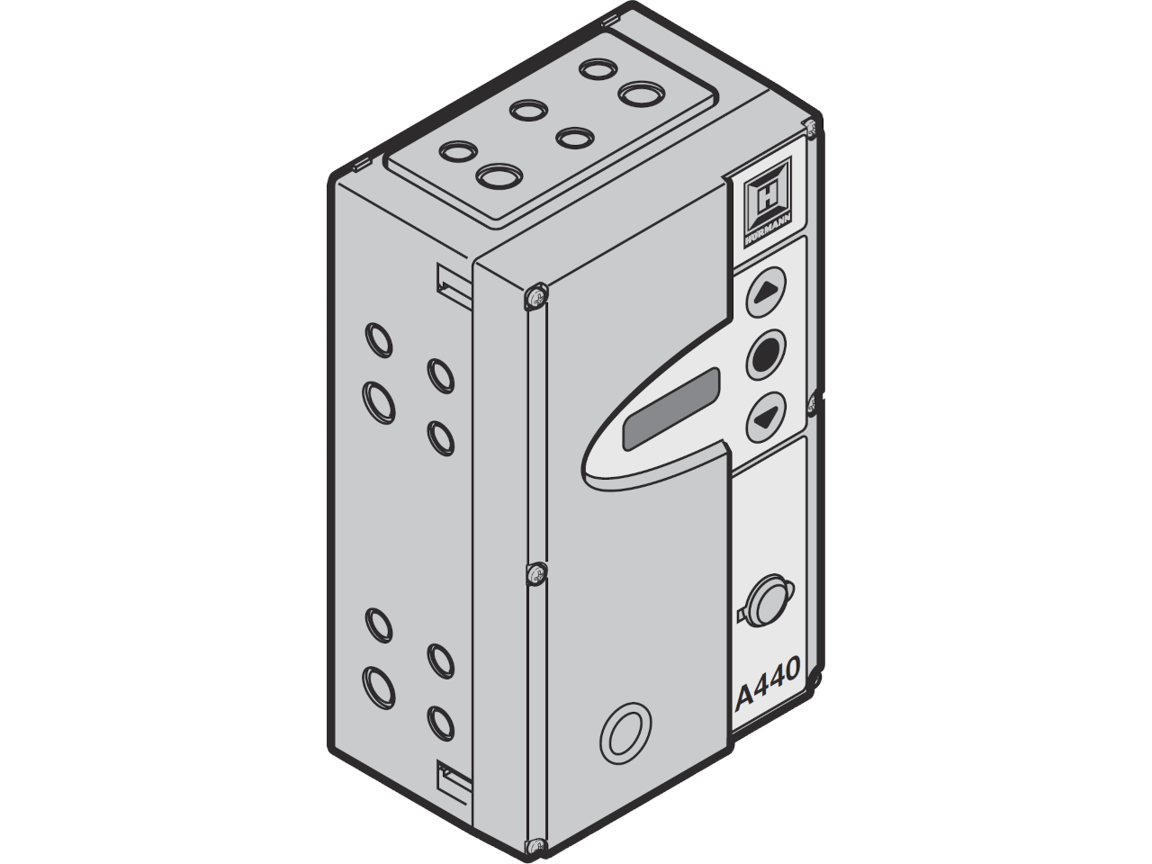 Hormann Cuadro de maniobras A 460 completo en carcasa con interruptor principal